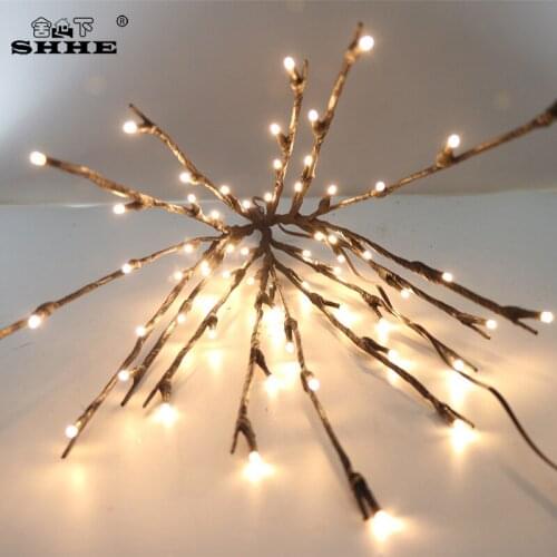Led Tree Willow Branch Lights 50CM 60Leds String Fairy Floral Twig Lights For Home Party Holiday Decoration Light
