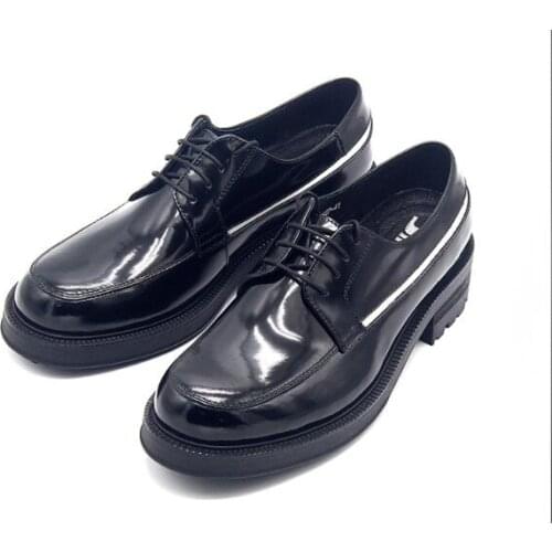New arrival Shiny shoes black shoes for men derby lace up dress shoes round toe business shoes