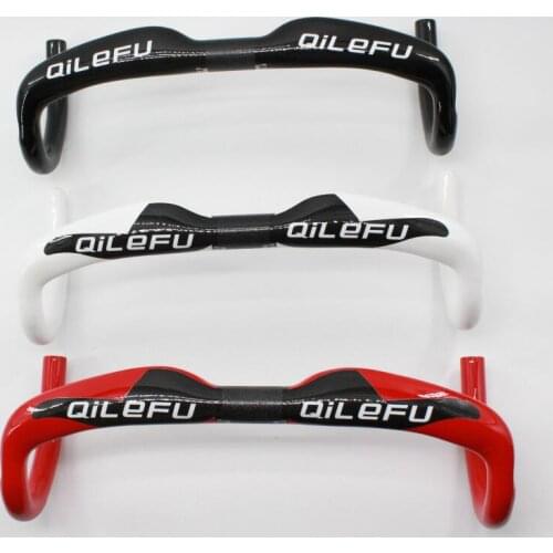 New QILEFU VukaSprint V2 road 3K UD full carbon fiber bike handlebar carbon bicycle Handlebar light 31.8*400/420/440mm Free Ship