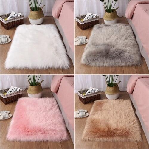 Sholisa Faux Fur Area Rug Fluffy Carpet Belt Shape 6cm Pile Fluffy Carpet for Living Room Bedroom Sea Set Home Deco