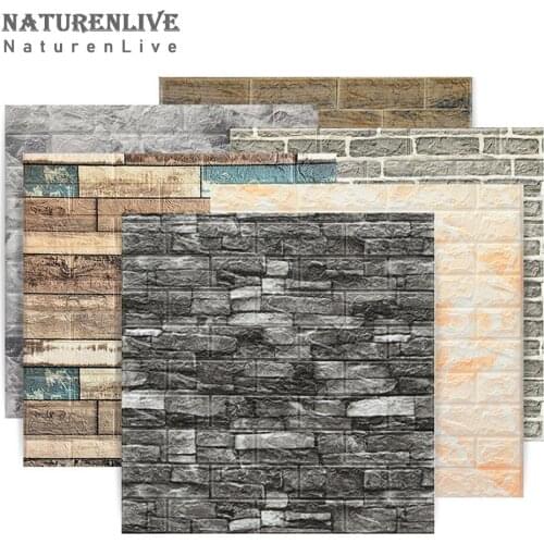 70x77cm Foam 10 pcs 3d self adhesive panel wall stickers Home decor For bedroom wallpapers for living room Self-adhesive tile