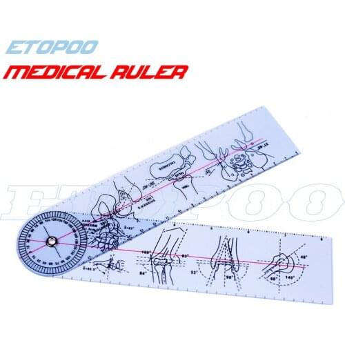 Spinal goniometer distal radioulnar joint ruler medical ruler Angle protractor Bone measurements feet, 20pcs/lot