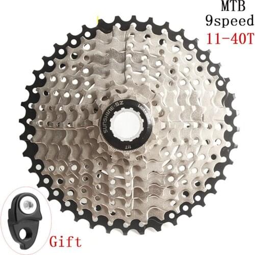 SUNSHINE-SZ MTB Mountain &city Bike 9s 27s 9Speed 11-40T Cassette Freewheel Sprockets for Bicycle Parts flywheel