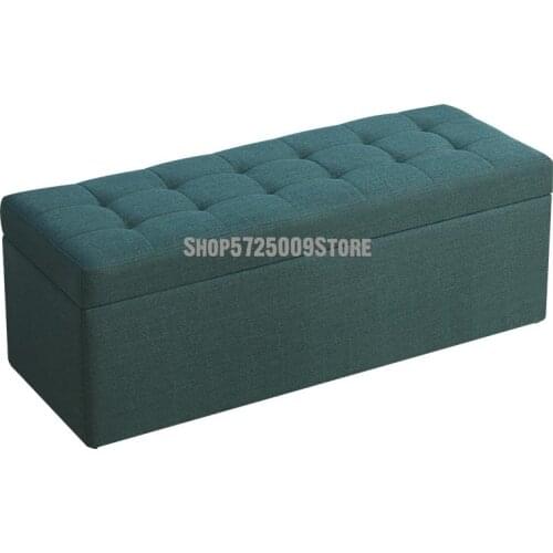 Cloth Art Shoes Changing Stool Shoe Cabinet Can Sit Shoes Wearing Stool Household Sofa Rectangular Storage Fitting Room Bench Be