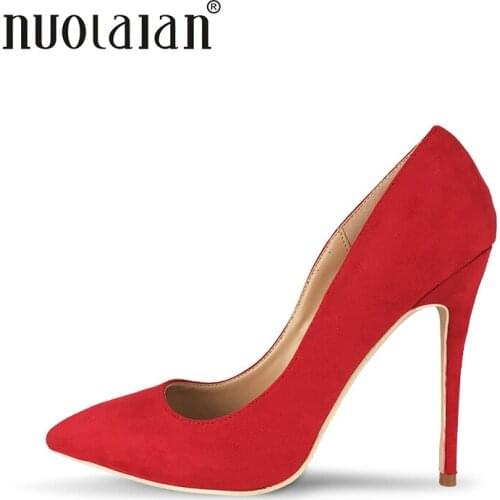 12cm Heel Height Women Shoes NEW FASHION High Heels For Women red Color Women Pumps Wedding Dress Shoes Woman Size 4-11