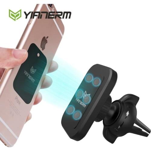 Yianerm Strong Magnet Holder Air Vent Car Mount For iPhone Xs Mas 7 8 Samsung Magnetic Holder For Phone in Car Phone Stand