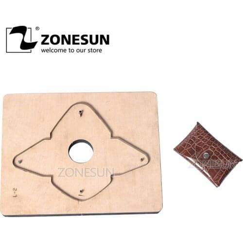 ZONESUN D2 Custom Leather Coin Purse Cutting Die Cutter Clicker Steel Rule Die Leather Pucnhing Tool For Die Cutting Machine