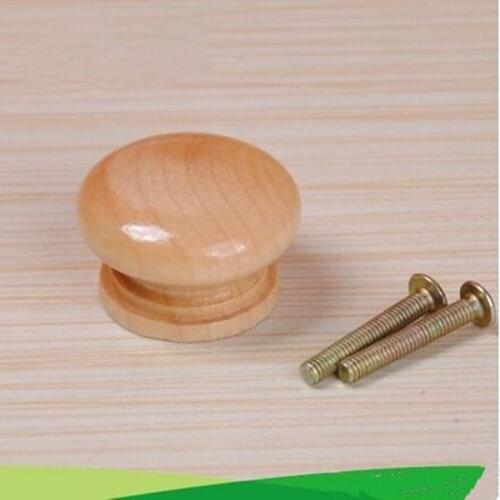 10pcs free shipping 32mm wooden furniture knobs wooden kitchen cabinet drawer dresser cupboard door pulls handles knobs
