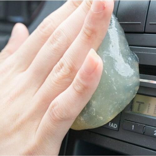 2PCS Car Cleaning Glue To Dust Rubber Dead Angle Slot Corner Air Conditioning Air Outlet Door Slot Cleaning Soft Clay