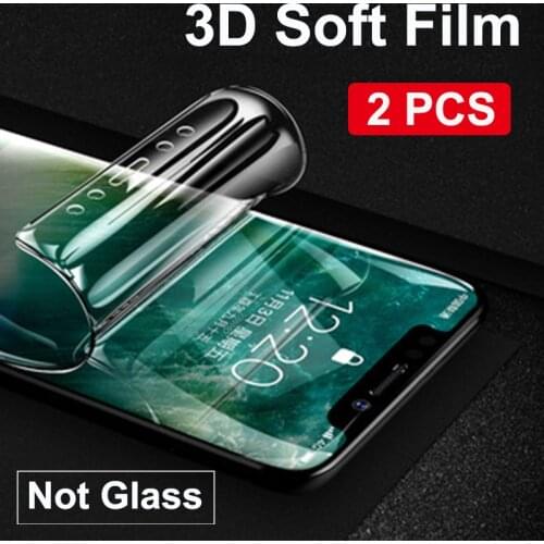 2 PCS 3D Full Cover Screen Protector for Samsung Galaxy S10 Plus S10E S9 S8 Note 8 9 S 10 Soft Hydrogel Film Not Tempered Glass