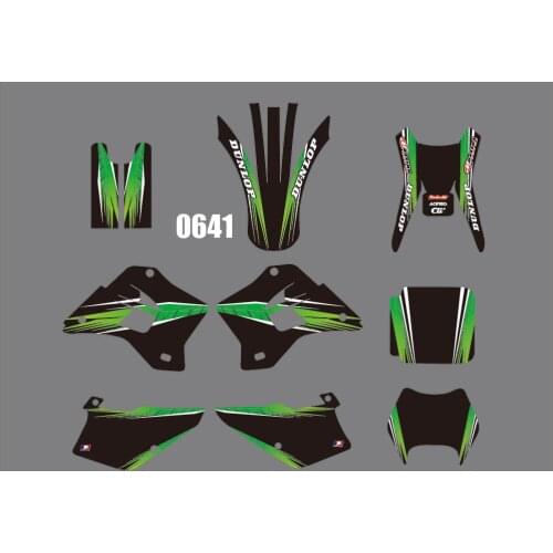3M 0461 Motorcycle Team Graphic & Backgrounds Decal Stiker Kits for Kawasaki KXD200 KXD220 1995-2008