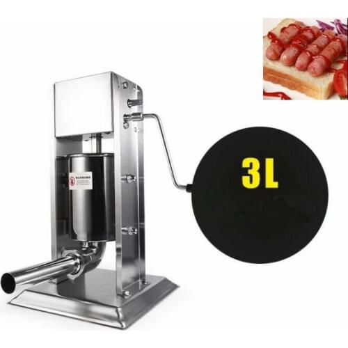 3L Sausage filler Stuffer machine with plastic plunger