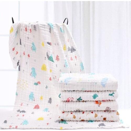 6 Layers Muslin Swaddle Baby Blankets Newborn Muslin Swaddle Baby Bedding Custom Blanket Couverture Bebe Emmaillotage
