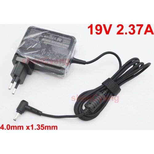 1pcs 19V 2.37A 45W 4.0mm*1.35mm Laptop EU Plug AC Power Charger Adapter For Asus UX305F UX21A UX31A UX32A UX32V