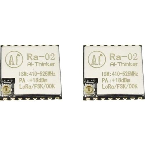Aihasd 2PCS LoRa SX1278 433M 10KM Wireless Spread Spectrum Transmission Module Ra-02 IPEX Socket DIY Kit For SPI GPIO Interface