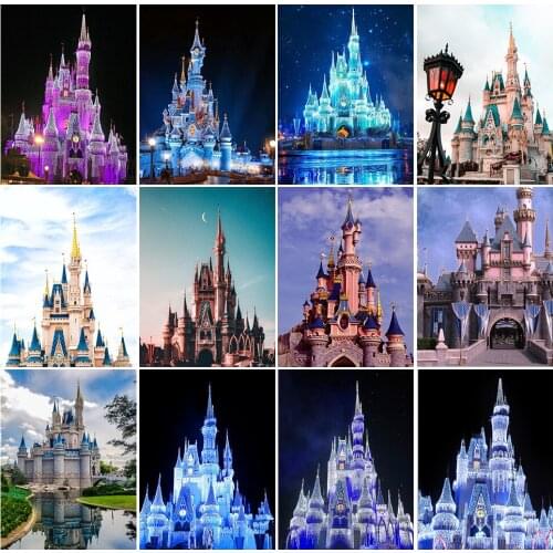 Diamond Painting 5D DIY 100% Full Square/Round Drill "Castle scenery" Diamond Embroidery Handmade Art Cross Stitch Wall Decor