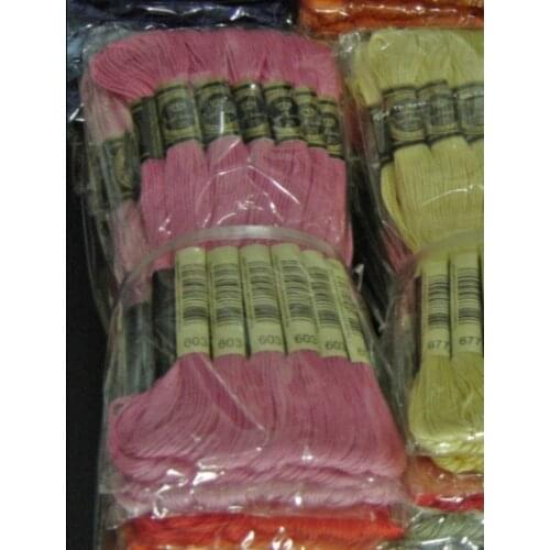 Similar DMC threads, Floss,1 Lot=100 Pieces Of Thread +1cross stitch set Thread Embroidery Royal Cross Stitch Floss Thread