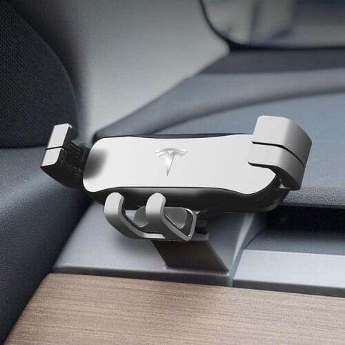 Car Phone Holder Dashboard Special Mobile Phone Car Bracket Styling Mount Stand Display Bracket For Tesla Model3 ModelY 2021