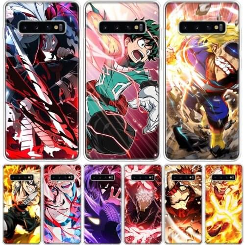 My Hero Academia Anime Cover Phone Case For Samsung Galaxy S10 S20 Ultra Note 10 9 8 S9 S8 J4 J6 J8 + Lite Plus Pro S7 Coque