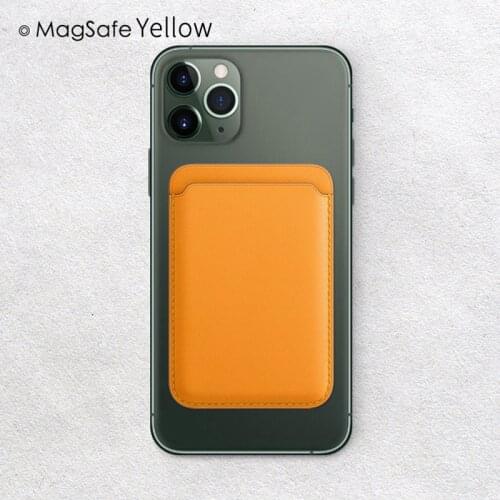 Leather case Card Holder Magnetic Card Bag PU Leather ID Card Wallet men and women Bag For iPhone 12 Mini 12 Pro