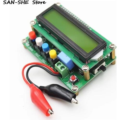Digital LCD High Precision Inductance Capacitance Meter Meter Capacitor Tester Frequency Square Wave Signal Generator Soldering