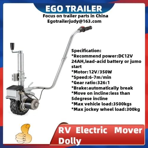 Ego trailer 12V Electric Caravan RV Boat Motorized Trailer Jack Mover Dolly