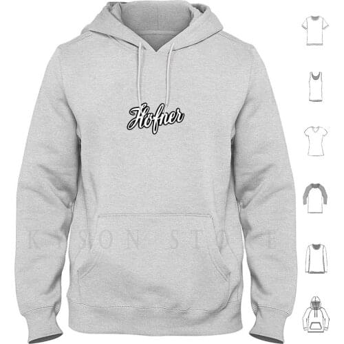 Hofner White Hoodies Long Sleeve Hofner Cool Guitar Music Pop Rock Jazz Electric Custom Musical