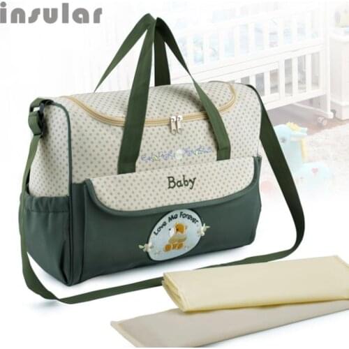 Hot Sale Fashion Large Capacity Multifunction Diaper Bag Durable Mommy Bag Baby Bag Nappy Bag