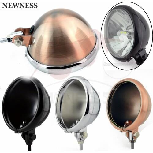 5-3/4" 5.75 inch Motorcycle Lamp Round Headlight Shell Bucket Housing For Harley