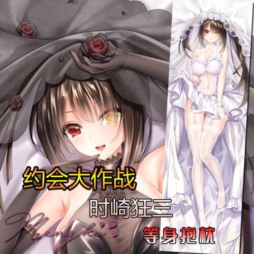 Anime DATE A LIVE Tokisaki Kurumi Girl Dakimakura Hugging Body Pillow Case Otaku Pillow Long Cushion Cover Cosplay Xmas Gifts