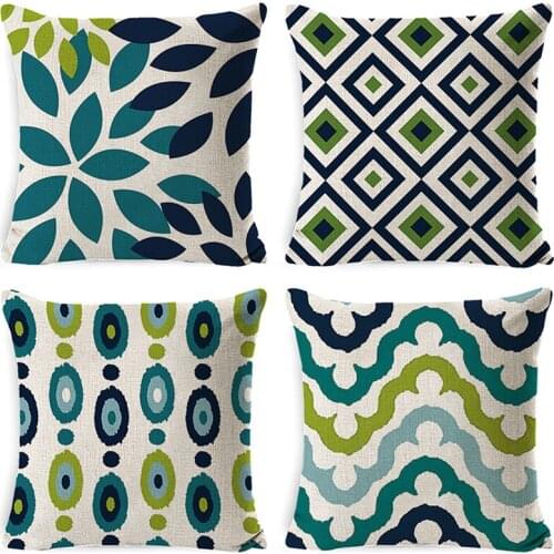 GY0770 Geometry Pattern Sofa Cushion Covers (No Filling)Office Sofa Casual Waist Pillow Case Home Bedroom Decor Cushion Cases