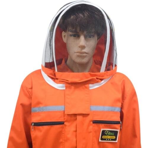 Bee Farm Ventilated Beekeeping Suit with Fencing Veil Professional Anti Bee Protective Suit Beekeeper Gear