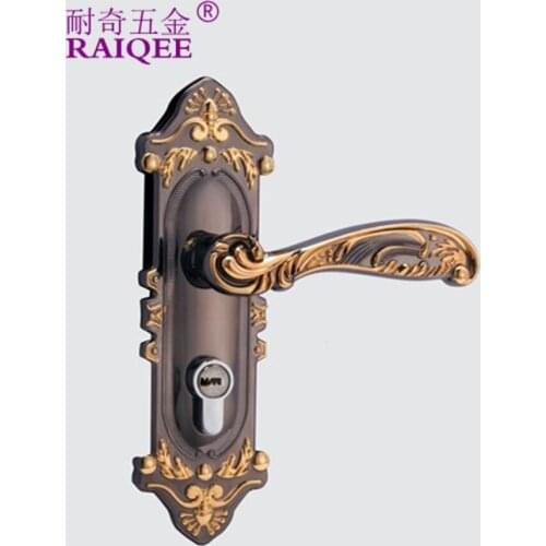 Factory outlets] resistance Qiou style room interior door handle lock room door key copper conductors and copper
