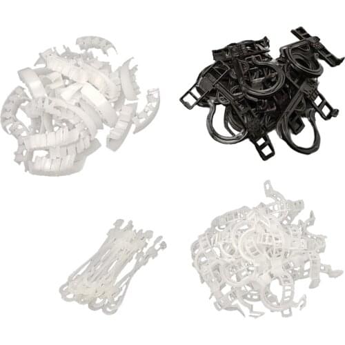 100x Agricultural Hook Farming Greenhouse Tomatoes Support Clamps