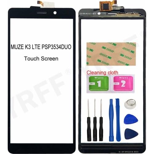 For Prestigio MUZE K3 LTE PSP3534 DUO Touch Screen Digitizer Sensor Front Glass Panel Screen Repair Parts