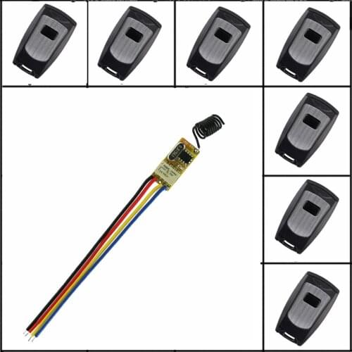 Access Control System 3.7V 4.5V 6V 9V 12V Electromagnetic Lock Wireless Remote Control Switch Wireless Door Open Close NO COM NC