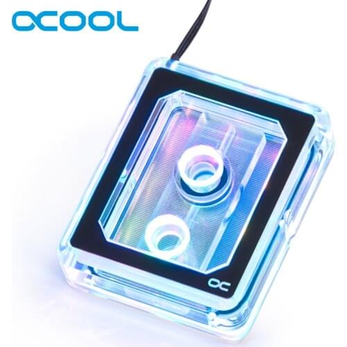 Alphacool Eisblock XPX Pro Aurora Light CPU Water Block For Intel LGA 2066, 2011-3, 3647-0 Narrow/Square,AMD TR4, SP3, sTRX4