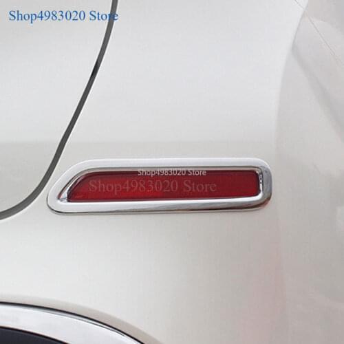 High Quality ABS Chrome Rear Tail Fog Light Lamp Cover Trim For Nissan Murano 2015 2016 2017 2018 Car Styling Accessories 2pcs