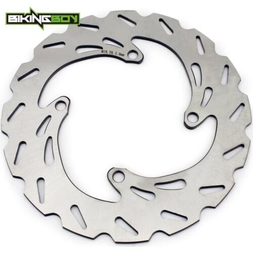 BIKINGBOY For Kawasaki KXF KX450F 19 20 KX 450 2019 2020 KX 250 20 Rear Brake Disc Rotor Disk Motocross Off-Road 250mm Wave