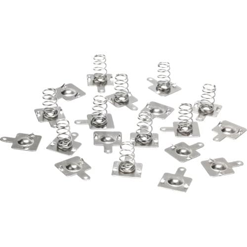 20pcs Replacement Metal Batteries Spring Contact Plate Silver For AA AAA Batteries