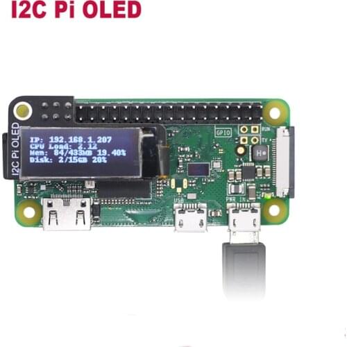0.9inch PI Oled Display Module 128*32 Oled lcd display i2c 0.9 128x24 for all raspberry pi