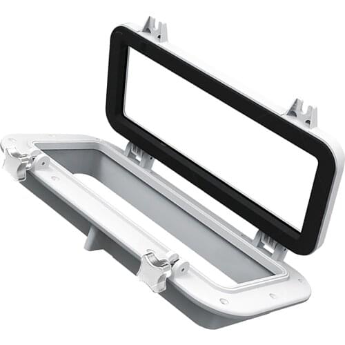 1 Pcs 12.60''*5.04'' Boat Ship Yacht Car Replacement Porthole Rectangular Waterproof Rubber Seal Skylight Cover RV Window Parts