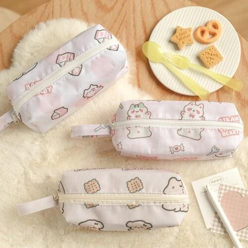 3PCS School Supplies Portable Oxford Canvas School Hey Mr Boat pen bag Pouch Brush Pockets Bag Pencil Holder Case Pencil Case