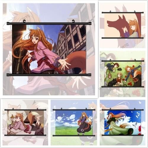WTQ Anime Posters Spice and Wolf Horo Anime Manga HD Print Wall Decor Canvas Painting Wall Art Picture Decoration Home Decor