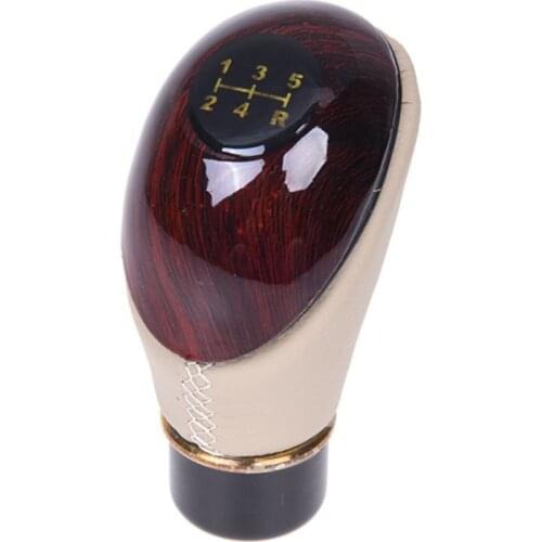 AU04 -Universal Wood Grain Leather Shift Knob for Car-Truck-Hotrod Gear Manual Trans
