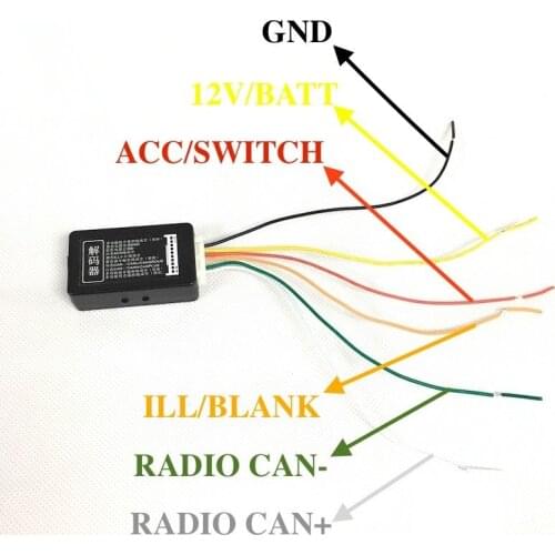BODENLA RCN210 RCD510 RNS510 Decoder Canbus Gateway Emulator Simulator For VW Golf Jetta MK5 MK6 Passat Touran