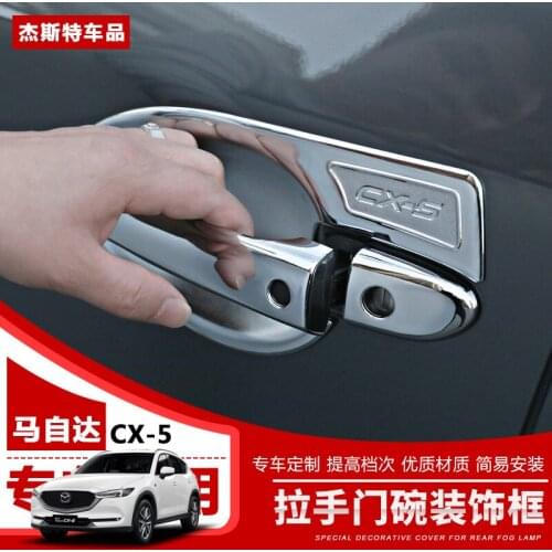 For Mazda CX-5 2017 2018 2019 2020 High-quality ABS Chrome Interior Door Handle Cover Car-styling