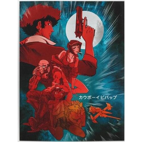 Home Decoration Canvas Cowboy Bebop Prints Painting Anime Poster Wall Artwork For Bedside Background Modular Pictures Framework