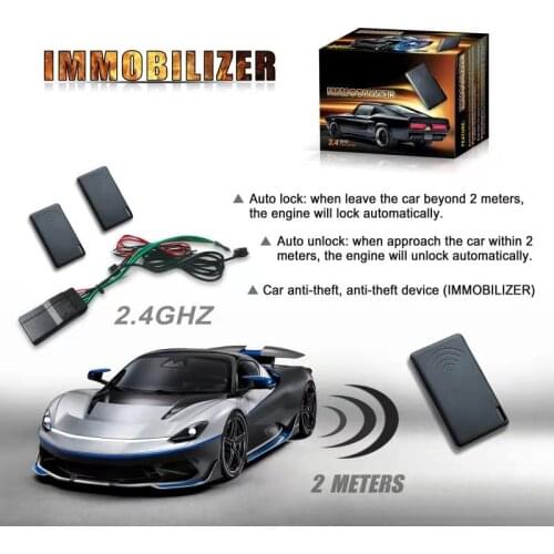 GD-10 Immobilizer Free Shipping RFID 2.4Ghz Car Alarm Engine Lock Anti-Hijacking Circuit Intelligent Cut-Off System