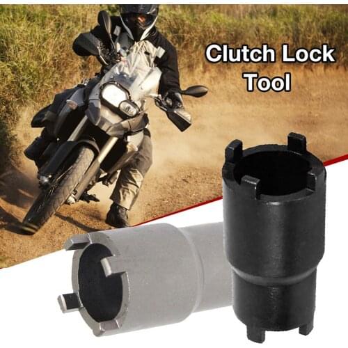 Motorcycle Clutch Lock Tool 20/24mm Nut Spanner Metal Double-headed Clutch Hub Spanner With 4 Pins For Motocycle Repair Tool